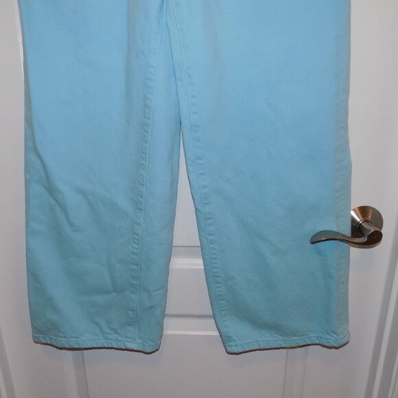 BDG High & Wide Light Blue Colored Denim Jeans Sz 27 Urban Outfitters Excellent - Picture 6 of 10